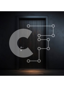 Intra Συλλεκτικό Ξύλινο Παζλ Plywood  4mm - Σκοτεινό δωμάτιο με ξύλινη πόρτα Σε Ξύλινο Κουτί - Διαστάσεις Puzzle: 10x10 cm – 25 κομμάτια