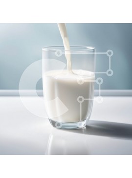 Σετ των 2 Intra Συλλεκτικό Ξύλινο Παζλ Plywood  4mm - Δροσιστική εικόνα του γάλακτος που χύνεται σε ένα ποτήρι Σε Ξύλινο Κουτί - Διαστάσεις: 10x10 cm – 25 κομμάτια