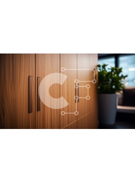 Intra Συλλεκτικό Ξύλινο Παζλ Plywood  4mm - Ξύλινα ντουλάπια με γυάλινες πόρτες και ράφια Σε Ξύλινο Κουτί - Διαστάσεις Puzzle: 10x10 cm – 25 κομμάτια