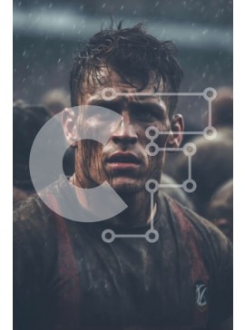 Intra Συλλεκτικό Ξύλινο Παζλ Plywood  4mm - Ομαδικό πορτρέτο Muddy Clothes με άνδρα Σε Ξύλινο Κουτί - Διαστάσεις Puzzle: 10x10 cm – 25 κομμάτια