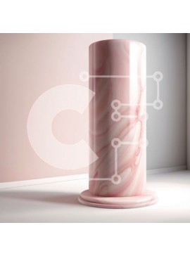 Intra Συλλεκτικό Ξύλινο Παζλ Plywood  4mm - Κομψή ροζ μαρμάρινη στήλη σε μοντέρνο εσωτερικό Σε Ξύλινο Κουτί - Διαστάσεις Puzzle: 10x10 cm – 25 κομμάτια