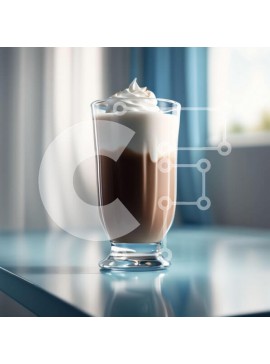 Σετ των 2 Intra Συλλεκτικό Ξύλινο Παζλ Plywood  4mm - Δελεαστική εικόνα ενός μιλκσέικ σοκολάτας με σαντιγί Σε Ξύλινο Κουτί - Διαστάσεις: 10x10 cm – 25 κομμάτια