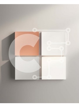 Intra Συλλεκτικό Ξύλινο Παζλ Plywood  4mm - Αφηρημένο υπόβαθρο διαγώνιων πλακιδίων με σχέδια σε γκρίζο τοίχο Σε Ξύλινο Κουτί - Διαστάσεις Puzzle: 10x10 cm – 25 κομμάτια