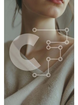 Intra Συλλεκτικό Ξύλινο Παζλ Plywood  4mm - Πορτρέτο μιας νεαρής γυναίκας που κοιτάζει μακριά Σε Ξύλινο Κουτί - Διαστάσεις Puzzle: 10x10 cm – 25 κομμάτια