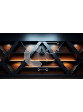 Intra Συλλεκτικό Ξύλινο Παζλ Plywood  4mm - Ξύλινο Τριγωνικό Ράφι με Φωτισμό Σε Ξύλινο Κουτί - Διαστάσεις Puzzle: 10x10 cm – 25 κομμάτια