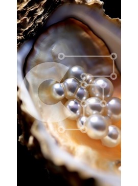 Σετ των 2 Intra Συλλεκτικό Ξύλινο Παζλ Plywood  4mm - Όμορφη εικόνα ενός κοχυλιού στρειδιού με μαργαριτάρια μέσα Σε Ξύλινο Κουτί - Διαστάσεις: 10x10 cm – 25 κομμάτια