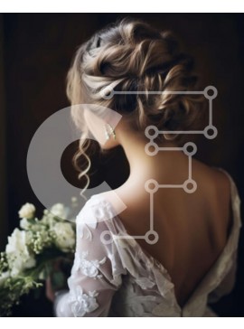 Intra Συλλεκτικό Ξύλινο Παζλ Plywood  4mm - Εκπληκτική φωτογραφία μιας νύφης με λευκό νυφικό Σε Ξύλινο Κουτί - Διαστάσεις Puzzle: 10x10 cm – 25 κομμάτια