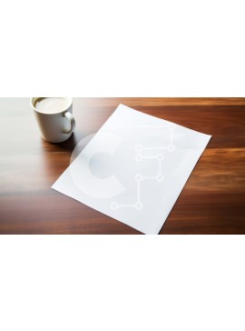 Intra Συλλεκτικό Ξύλινο Παζλ Plywood  4mm - Λευκή Βίβλος και φλιτζάνια καφέ στο τραπέζι Σε Ξύλινο Κουτί - Διαστάσεις Puzzle: 10x10 cm – 25 κομμάτια