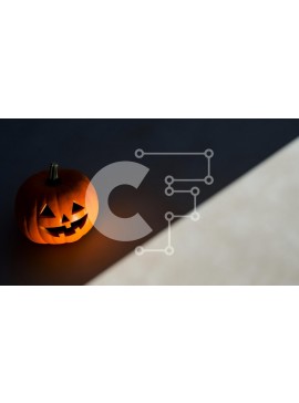 Intra Συλλεκτικό Ξύλινο Παζλ Plywood  4mm - Άναψε κολοκύθα σε ένα άδειο τραπέζι Σε Ξύλινο Κουτί - Διαστάσεις Puzzle: 10x10 cm – 25 κομμάτια