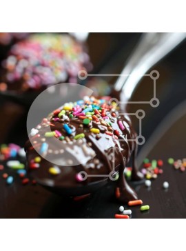 Σετ των 2 Intra Συλλεκτικό Ξύλινο Παζλ Plywood  4mm - Κουτάλι καλυμμένο με σοκολάτα με πολύχρωμα πασπάλισμα Σε Ξύλινο Κουτί - Διαστάσεις: 10x10 cm – 25 κομμάτια