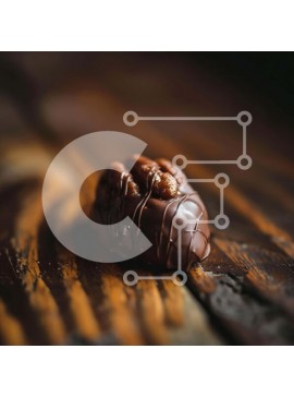 Σετ των 2 Intra Συλλεκτικό Ξύλινο Παζλ Plywood  4mm - Πεκάν με επικάλυψη σοκολάτας σε παλιό ξύλινο τραπέζι Σε Ξύλινο Κουτί - Διαστάσεις: 10x10 cm – 25 κομμάτια