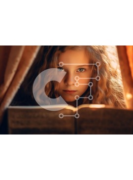 Intra Συλλεκτικό Ξύλινο Παζλ Plywood  4mm - Άνετη εικόνα ενός κοριτσιού που διαβάζει στην κρεβατοκάμαρά της Σε Ξύλινο Κουτί - Διαστάσεις Puzzle: 10x10 cm – 25 κομμάτια