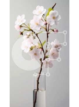 Σετ των 2 Intra Συλλεκτικό Ξύλινο Παζλ Plywood  4mm - Όμορφη εικόνα ενός ροζ λουλουδιού σε ένα βάζο σε ένα τραπέζι Σε Ξύλινο Κουτί - Διαστάσεις: 10x10 cm – 25 κομμάτια