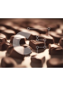 Σετ των 2 Intra Συλλεκτικό Ξύλινο Παζλ Plywood  4mm - Κοντινό πλάνο κομματιών σοκολάτας σε διάφορα σχήματα και μεγέθη Σε Ξύλινο Κουτί - Διαστάσεις: 10x10 cm – 25 κομμάτια