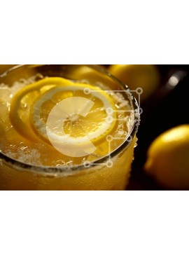 Σετ των 2 Intra Συλλεκτικό Ξύλινο Παζλ Plywood  4mm - Κοντινή εικόνα ενός ποτηριού λεμονάδας με φέτες λεμονιού Σε Ξύλινο Κουτί - Διαστάσεις: 10x10 cm – 25 κομμάτια