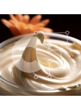 Σετ των 2 Intra Συλλεκτικό Ξύλινο Παζλ Plywood  4mm - Κοντινό πλάνο της σαντιγί σε ένα μικρό μπολ με κίτρινο λουλούδι στο φόντο Σε Ξύλινο Κουτί - Διαστάσεις: 10x10 cm – 25 κομμάτια