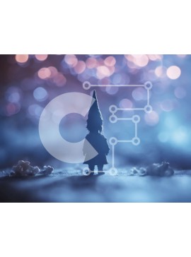 Intra Συλλεκτικό Ξύλινο Παζλ Plywood  4mm - Πολύχρωμα φώτα και ειδώλιο αποκριών Σε Ξύλινο Κουτί - Διαστάσεις Puzzle: 10x10 cm – 25 κομμάτια