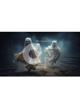 Intra Συλλεκτικό Ξύλινο Παζλ Plywood  4mm - Φανταστικές φιγούρες σε ένα σκοτεινό απόκοσμο δωμάτιο Σε Ξύλινο Κουτί - Διαστάσεις Puzzle: 10x10 cm – 25 κομμάτια