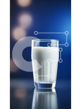 Intra Συλλεκτικό Ξύλινο Παζλ Plywood  4mm - Ποτήρι γάλα σε σκούρο φόντο Σε Ξύλινο Κουτί - Διαστάσεις: 10x10 cm – 25 κομμάτια