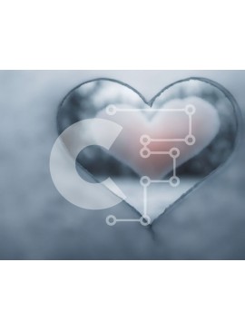 Intra Συλλεκτικό Ξύλινο Παζλ Plywood  4mm - Τρύπα σε σχήμα καρδιάς στο χιόνι Σε Ξύλινο Κουτί - Διαστάσεις: 10x10 cm – 25 κομμάτια