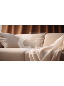 Intra Συλλεκτικό Ξύλινο Παζλ Plywood  4mm - Λευκός καναπές με ντυμένη κουβέρτα Σε Ξύλινο Κουτί - Διαστάσεις Puzzle: 10x10 cm – 25 κομμάτια