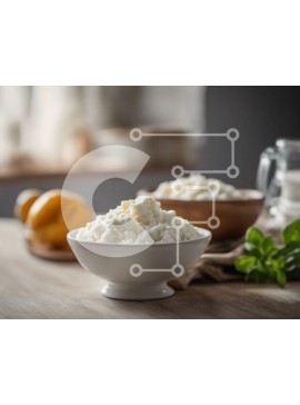 Σετ των 2 Intra Συλλεκτικό Ξύλινο Παζλ Plywood  4mm - Μπολ cottage cheese με φρέσκα βότανα Σε Ξύλινο Κουτί - Διαστάσεις: 10x10 cm – 25 κομμάτια