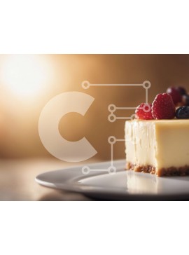 Σετ των 2 Intra Συλλεκτικό Ξύλινο Παζλ Plywood  4mm - Cheesecake με φρέσκα μούρα στην κορυφή Σε Ξύλινο Κουτί - Διαστάσεις: 10x10 cm – 25 κομμάτια