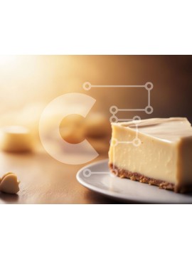 Σετ των 2 Intra Συλλεκτικό Ξύλινο Παζλ Plywood  4mm - Κρεμώδες cheesecake σε ξύλινο τραπέζι Σε Ξύλινο Κουτί - Διαστάσεις: 10x10 cm – 25 κομμάτια