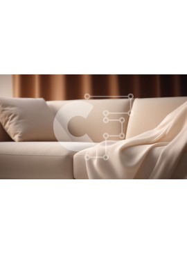 Intra Συλλεκτικό Ξύλινο Παζλ Plywood  4mm - Λευκός καναπές με ντυμένη κουβέρτα Σε Ξύλινο Κουτί - Διαστάσεις Puzzle: 10x10 cm – 25 κομμάτια