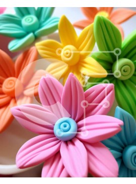 Intra Συλλεκτικό Ξύλινο Παζλ Plywood  4mm - Πολύχρωμα λουλούδια σε βάζο Σε Ξύλινο Κουτί - Διαστάσεις: 10x10 cm – 25 κομμάτια