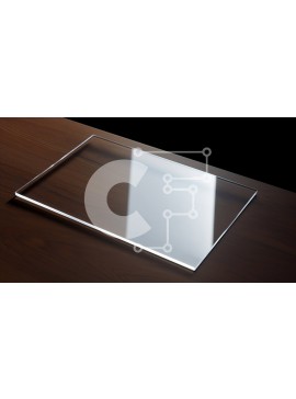 Intra Συλλεκτικό Ξύλινο Παζλ Plywood  4mm - Διαφανές γυάλινο πιάτο σε ημιτελές ξύλινο τραπέζι Σε Ξύλινο Κουτί - Διαστάσεις Puzzle: 10x10 cm – 25 κομμάτια