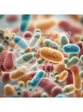 Intra Συλλεκτικό Ξύλινο Παζλ Plywood  4mm - Ομάδα Βακτηρίων - Μικροσκοπικοί Οργανισμοί Σε Ξύλινο Κουτί - Διαστάσεις Puzzle: 10x10 cm – 25 κομμάτια