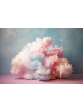 Σετ των 2 Intra Συλλεκτικό Ξύλινο Παζλ Plywood  4mm - Cotton Candy in the Sky - Sweet Treats Image Σε Ξύλινο Κουτί - Διαστάσεις: 10x10 cm – 25 κομμάτια