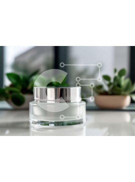 Intra Συλλεκτικό Ξύλινο Παζλ Plywood  4mm - Διαφανές γυάλινο βάζο στο τραπέζι με φυτά στο Windowsill Σε Ξύλινο Κουτί - Διαστάσεις Puzzle: 10x10 cm – 25 κομμάτια