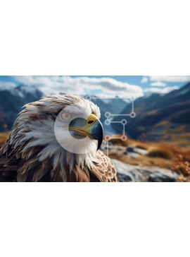 Σετ των 2 Intra Συλλεκτικό Ξύλινο Παζλ Plywood  4mm - Majestic Eagle in Flight Σε Ξύλινο Κουτί - Διαστάσεις: 10x10 cm – 25 κομμάτια