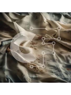 Intra Συλλεκτικό Ξύλινο Παζλ Plywood  4mm - Puzzle με Θέμα Abstract Ιστορικό - λευκό φύλλο με καφέ λεκέδες Σε Ξύλινο Κουτί - Διαστάσεις Puzzle: 10x10 cm – 25 κομμάτια