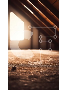 Intra Συλλεκτικό Ξύλινο Παζλ Plywood  4mm - Όμορφο δωμάτιο στη σοφίτα με πολύ φυσικό φως Σε Ξύλινο Κουτί - Διαστάσεις Puzzle: 10x10 cm – 25 κομμάτια