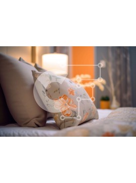 Intra Συλλεκτικό Ξύλινο Παζλ Plywood  4mm - Άνετο και άνετο υπνοδωμάτιο με ανθοσύνθεση Σε Ξύλινο Κουτί - Διαστάσεις Puzzle: 10x10 cm – 25 κομμάτια