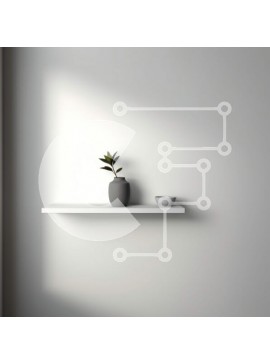 Intra Συλλεκτικό Ξύλινο Παζλ Plywood  4mm - Όμορφη εσωτερική διακόσμηση με λευκό τοίχο και φυτό σε γλάστρα Σε Ξύλινο Κουτί - Διαστάσεις Puzzle: 10x10 cm – 25 κομμάτια