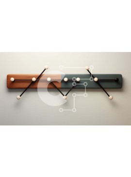 Intra Συλλεκτικό Ξύλινο Παζλ Plywood  4mm - Ξύλινη και μεταλλική σχάρα σε λευκό φόντο Σε Ξύλινο Κουτί - Διαστάσεις Puzzle: 10x10 cm – 25 κομμάτια