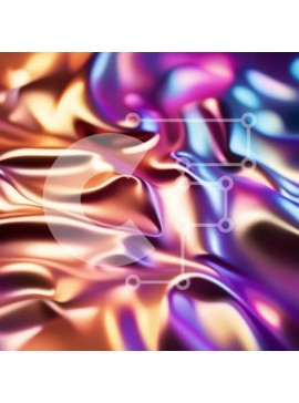 Σετ των 2 Intra Συλλεκτικό Ξύλινο Παζλ Plywood  4mm - Ζωντανό και ανακλαστικό ύφασμα σε αποχρώσεις του μωβ, του ροζ και του χρυσού Σε Ξύλινο Κουτί - Διαστάσεις: 10x10 cm – 25 κομμάτια