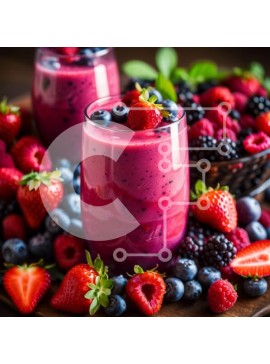 Σετ των 2 Intra Συλλεκτικό Ξύλινο Παζλ Plywood  4mm - Δροσιστικά Smoothies φρούτων με φρέσκα μούρα και σπανάκι Σε Ξύλινο Κουτί - Διαστάσεις: 10x10 cm – 25 κομμάτια