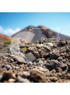 Intra Συλλεκτικό Ξύλινο Παζλ Plywood  4mm - Γραφικό τοπίο με βράχους, βότσαλα και χιονισμένα βουνά Σε Ξύλινο Κουτί - Διαστάσεις: 10x10 cm – 25 κομμάτια