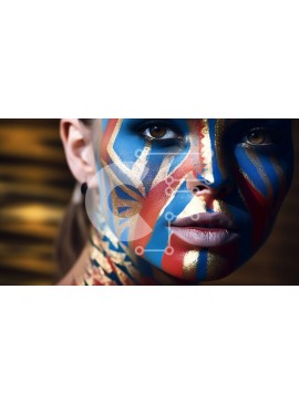 Intra Συλλεκτικό Ξύλινο Παζλ Plywood  4mm - Καλλιτεχνική βαφή προσώπου σε ζωηρά χρώματα Σε Ξύλινο Κουτί - Διαστάσεις Puzzle: 10x10 cm – 25 κομμάτια