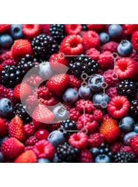 Σετ των 2 Intra Συλλεκτικό Ξύλινο Παζλ Plywood  4mm - Ζωντανά και φρέσκα μούρα - φράουλες, βατόμουρα και σμέουρα Σε Ξύλινο Κουτί - Διαστάσεις: 10x10 cm – 25 κομμάτια