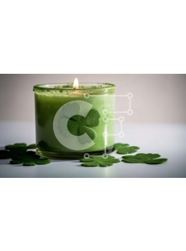 Intra Συλλεκτικό Ξύλινο Παζλ Plywood  4mm - Κερί του Αγίου Πατρικίου με φύλλα τριφυλλιού Σε Ξύλινο Κουτί - Διαστάσεις Puzzle: 10x10 cm – 25 κομμάτια