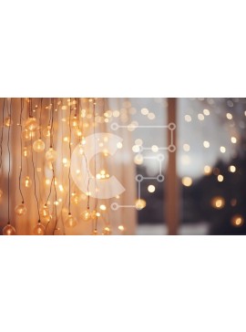 Intra Συλλεκτικό Ξύλινο Παζλ Plywood  4mm - Πολύχρωμες λάμπες που κρέμονται από το ταβάνι Σε Ξύλινο Κουτί - Διαστάσεις Puzzle: 10x10 cm – 25 κομμάτια