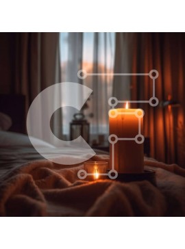 Intra Συλλεκτικό Ξύλινο Παζλ Plywood  4mm - Άνετο εσωτερικό με ατμόσφαιρα στο φως των κεριών και φυσικό φως από το ανοιχτό παράθυρο Σε Ξύλινο Κουτί - Διαστάσεις Puzzle: 10x10 cm – 25 κομμάτια