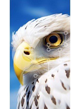 Σετ των 2 Intra Συλλεκτικό Ξύλινο Παζλ Plywood  4mm - Κοντινό πλάνο του κεφαλιού του αετού Σε Ξύλινο Κουτί - Διαστάσεις: 10x10 cm – 25 κομμάτια