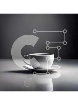 Σετ των 2 Intra Συλλεκτικό Ξύλινο Παζλ Plywood  4mm - Κομψή φωτογραφία του λευκού φλιτζάνι καφέ στο πιατάκι Σε Ξύλινο Κουτί - Διαστάσεις: 10x10 cm – 25 κομμάτια